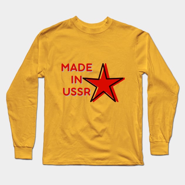 Red star made in ussr Long Sleeve T-Shirt by LAV77